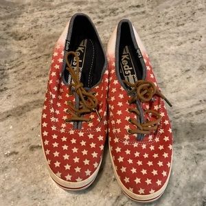 Red white and blue Keds